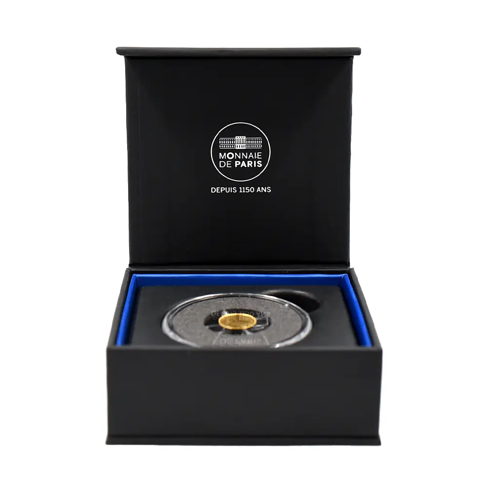 モダンコイン6：5208 フランス 2024 ハローキティ 50周年記念 5ユーロ0.5グラム プルーフ金貨 未鑑定 箱付き