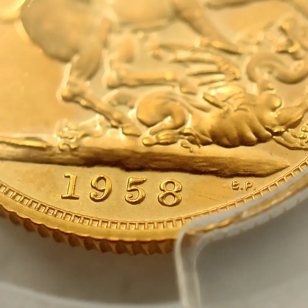 アンティークコイン12：5451 1958 エリザベス2世 ヤングヤング ソブリン金貨 PCGS PR66DC S-4125 WR-450 V.I.P.【R4】