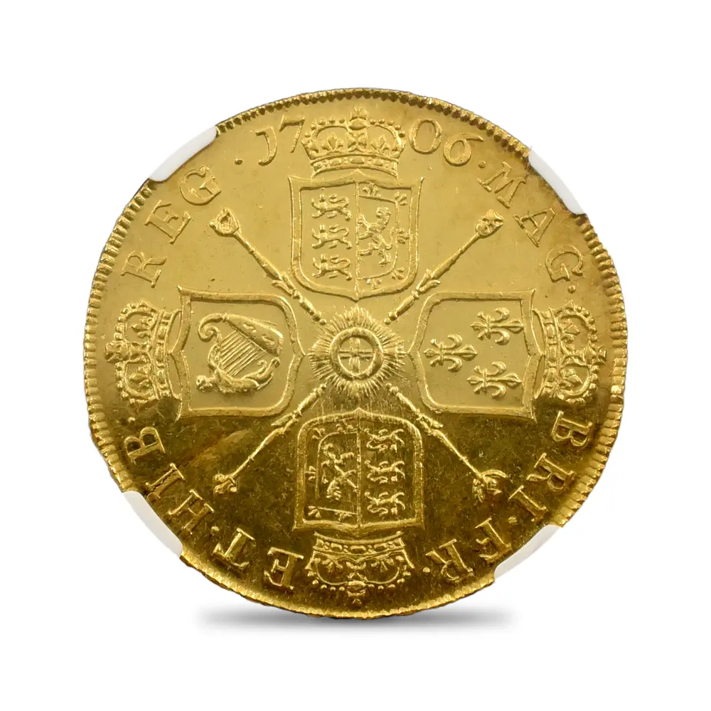 アンティークコイン3：4512 1706 アン女王 5ギニー金貨 NGC MS60 S-3566